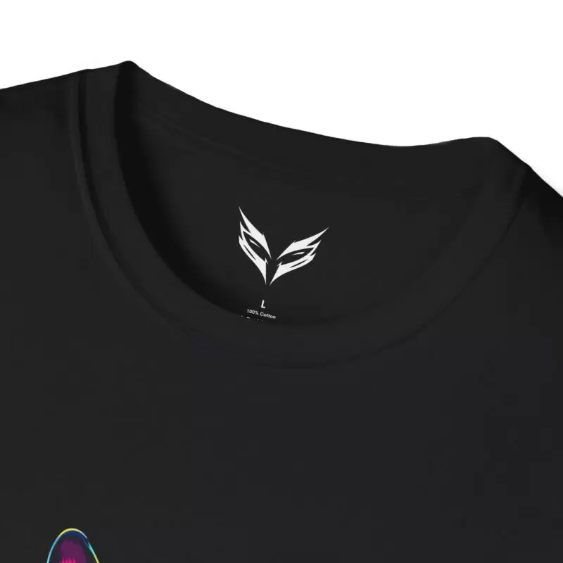 a black shirt with a logo on it