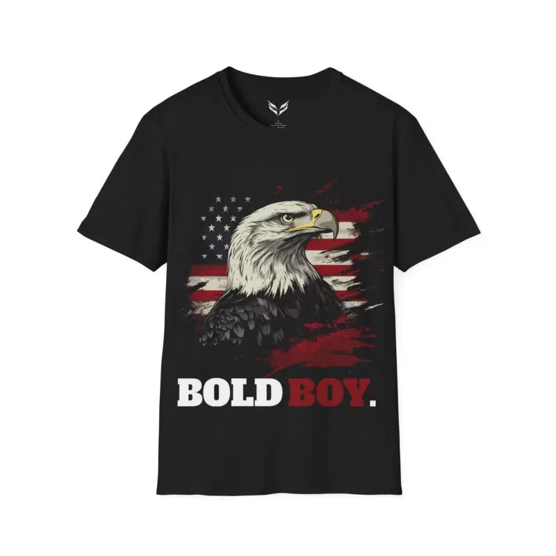 a black shirt with a picture of an eagle